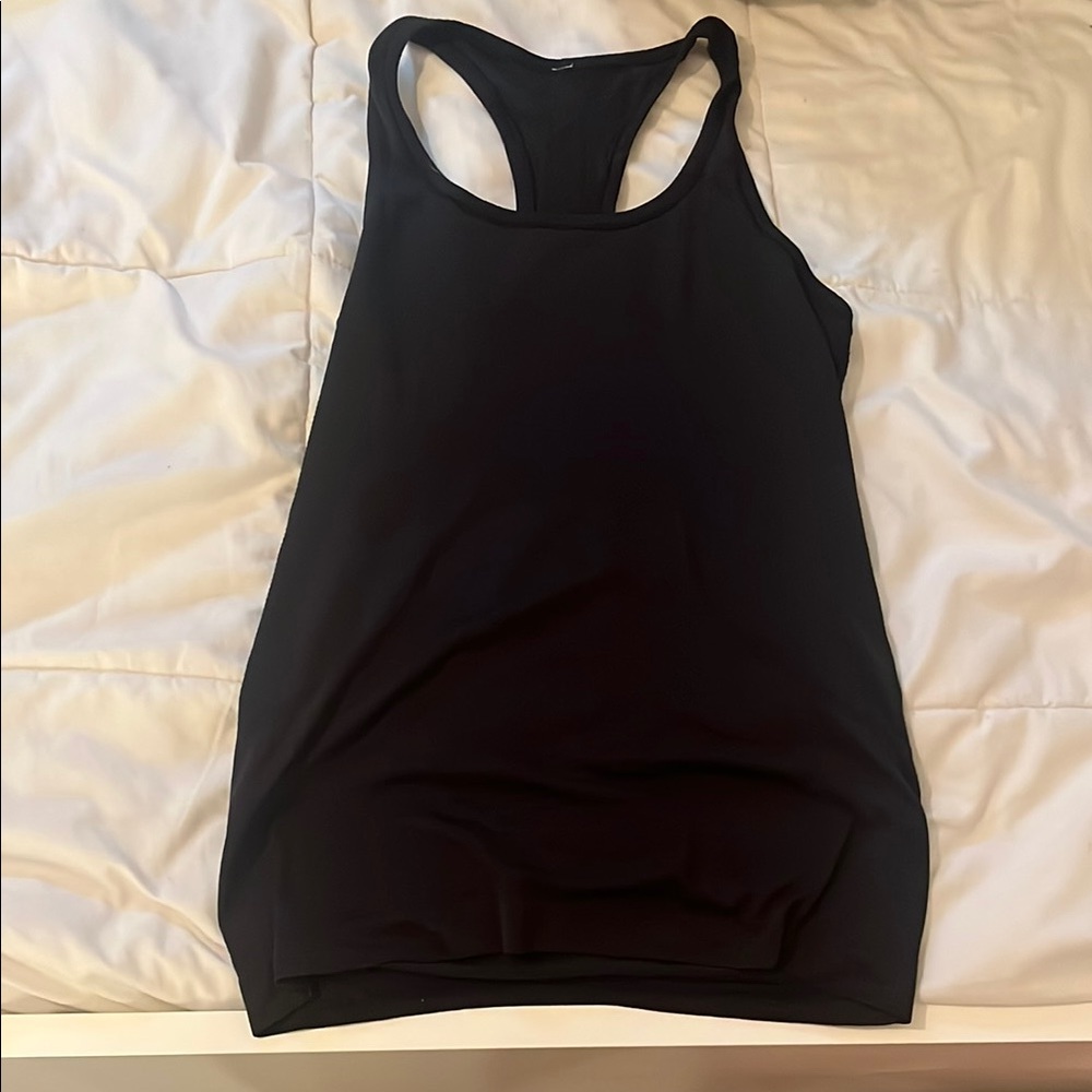 Lululemon Athletica Black Fitted Sleeveless Tank Top